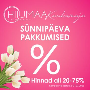 Sünnipäevapakkumised Hiiumaa Kaubamajas!